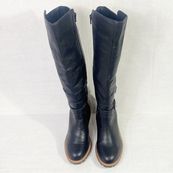 SUN + STONE Viviaan Zipper Buckle Knee-High Boots - Picture 5 of 13